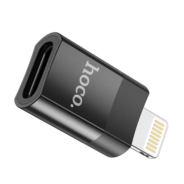 Перехідник OTG Hoco UA17 Lightning (M) - Type-C (F) 2,0 чорний - зображення 2