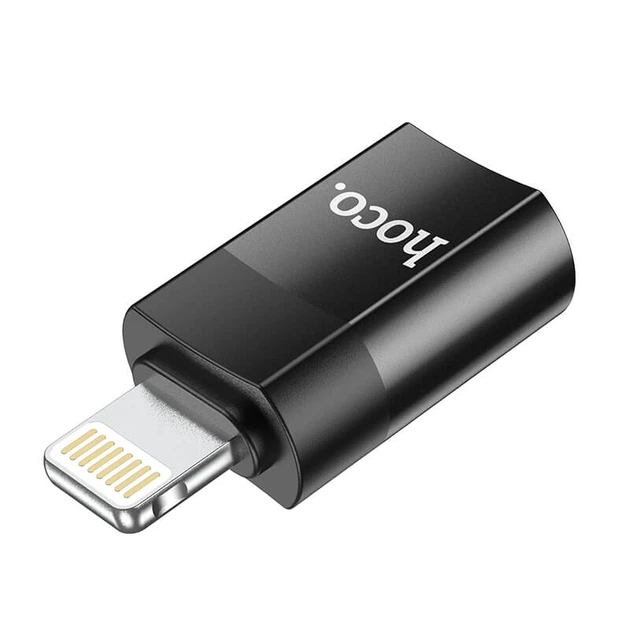 Перехідник OTG Hoco UA17 Lightning (M) - Type-C (F) 2,0 чорний - зображення 3