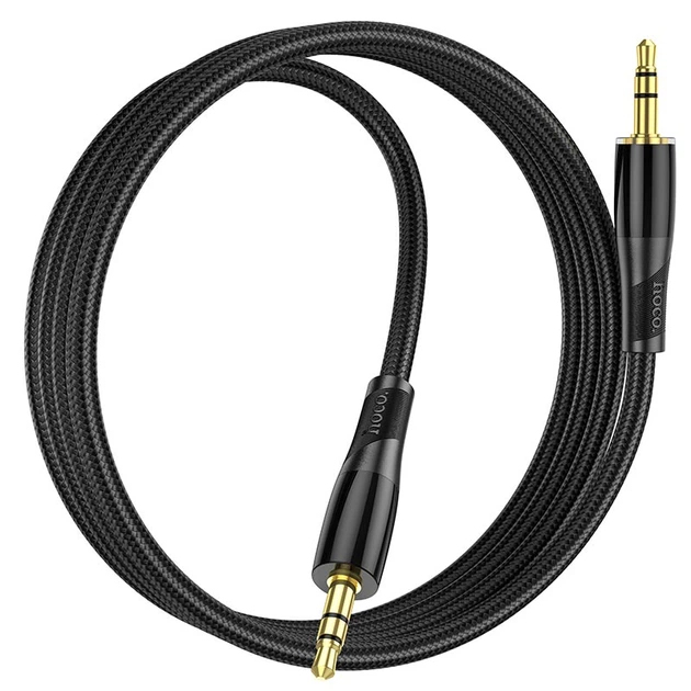 Кабель Hoco Transparent Discovery Edition AUX audio cable UPA25 |1M| черный - изображение 2