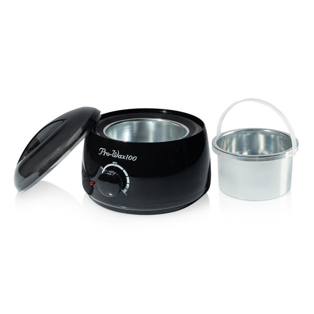 Воскоплав баночный с терморегулятором PRO-WAX 100 Black для воска в гранулах и таблетках на 400 мл. - изображение 2