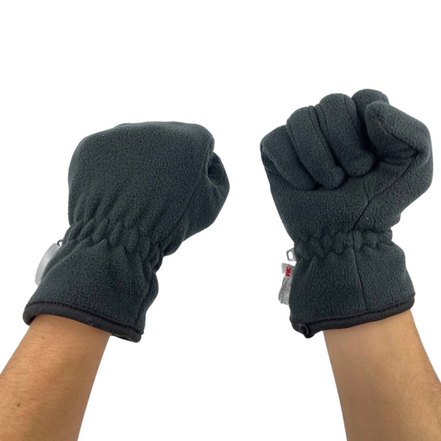 Зимові перчатки THINSULATE чорні L - изображение 2