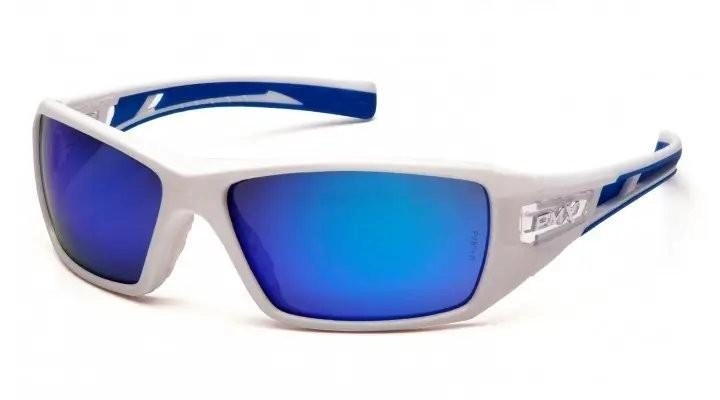 Захисні тактичні окуляри Pyramex стрілецькі відкриті окуляри Velar White (ice blue mirror) сині дзеркальні (2ВЕЛАР-Б90) - зображення 2