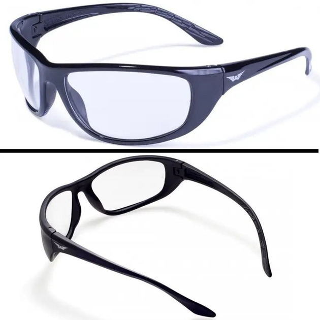 Защитные тактические очки Global Vision баллистические стрелковые очки Hercules-6 прозрачные - изображение 1