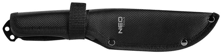 Ніж тактичний, 22 см, лезо 10.8 см, нейлоновий чохол FULL- TANG Neo Tools 63-108 - изображение 2