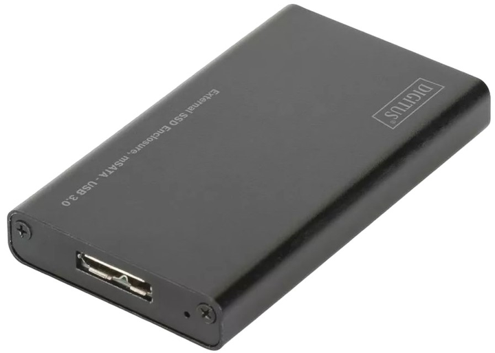Зовнішня кишеня Digitus для SSD mSATA microUSB 3.0 Black (DA-71112) - зображення 1