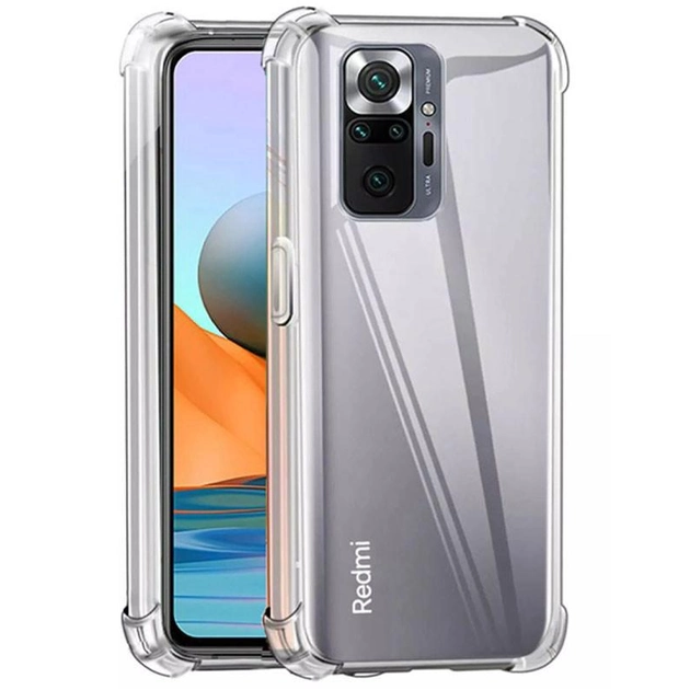 Чехол Fiji Proof для Xiaomi Redmi Note 10 Pro бампер с усиленными бортами Transparent - Фото 1 Чехол Fiji Proof для Xiaomi Redmi Note 10 Pro бампер с усиленными бортами Transparent - изображение 1