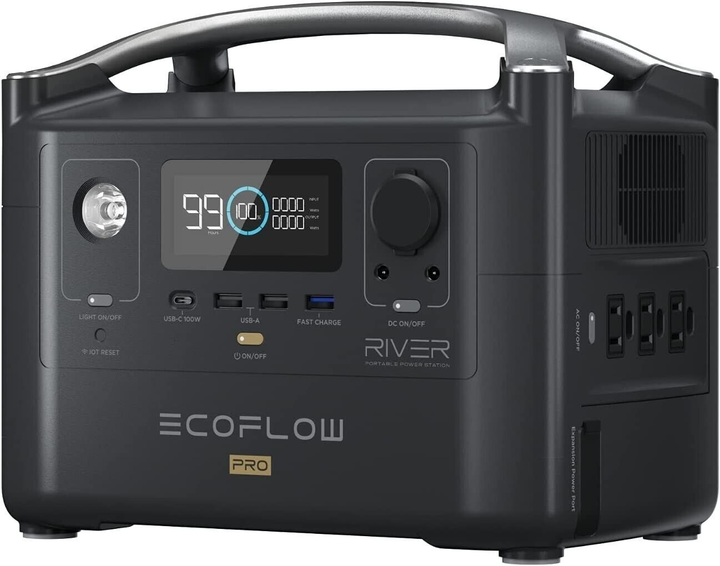 Зарядная станция портативная EcoFlow River Pro 720 Вт*ч 600ВТ Экофлоу ...