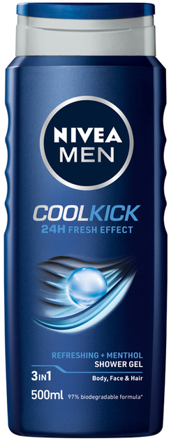 Акція на Гель для душу NIVEA MEN Cool Kick 500 мл (4005808196531/4006000009339) від Rozetka