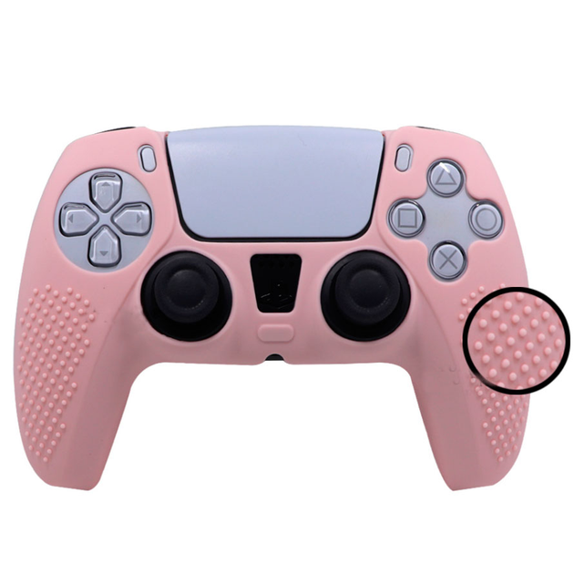 Силиконовый чехол для джойстика PS5 Dualsense розовый – фото, отзывы ...