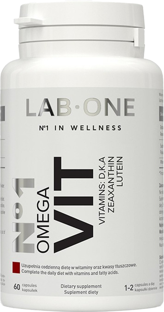 Suplement diety Lab One Omega VIT 60 k (5906395863426) - obraz 1