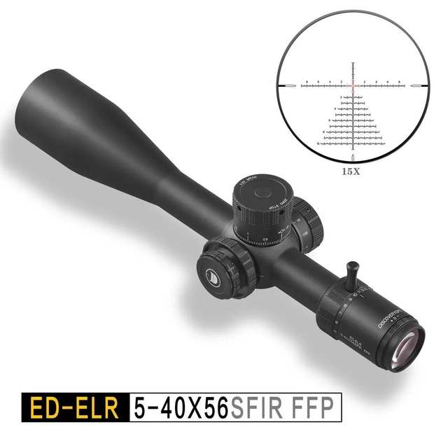 Оптичний приціл Discovery Optics ED-ELR 5-40*56SFIR  ZEROSTOP  - зображення 1