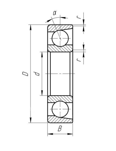 Подшипник 46102Е (7002ACN) размеры 15*32*9 - изображение 2