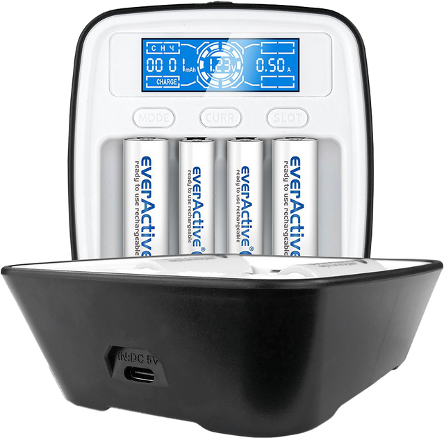 Ładowarka everActive NC-1000M Ni-MH/Ni-Cd AA/AAA - obraz 4