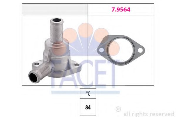 Термостат JUMPER/Boxer 2.5D (DJ5) >02 (84 C) Facet (78311) - изображение 1