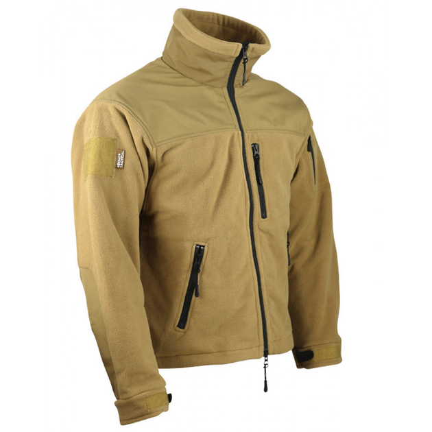 Кофта флісова тактична водонепроникна Kombat UK Defender Tactical Fleece койот XXL - зображення 1