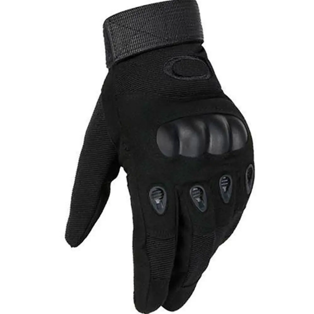 Тактичні рукавички із закритими пальцями, XXL, Чорні - зображення 2