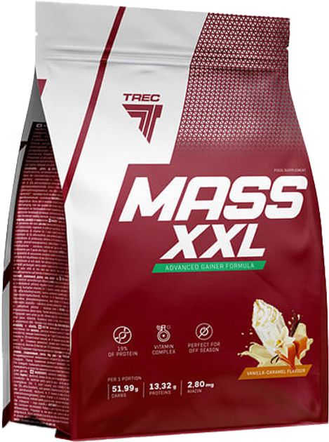 Gainer Trec Nutrition MASS XXL 4800 g Karmelowo-Waniliowy (5901828345722) - obraz 1