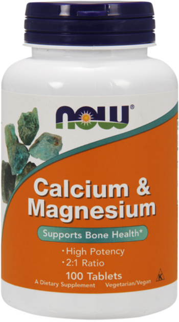 Suplement diety Now Foods Calcium & Magnesium 100 t (733739012708) - obraz 1