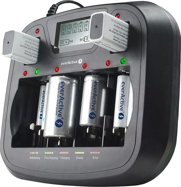 Зарядний пристрій everActive NC-900U Ni-MH/Ni-Cd Universal - зображення 6