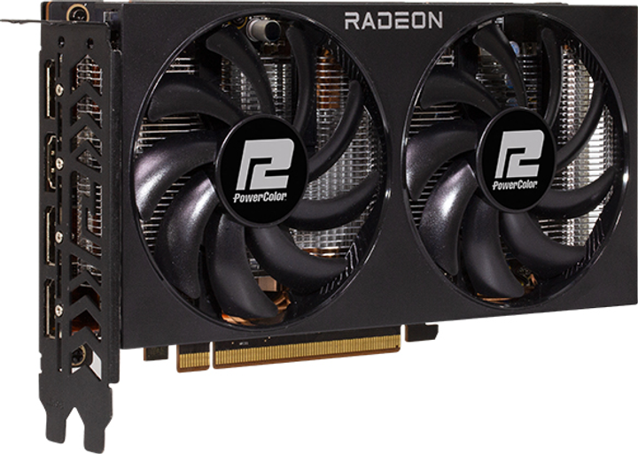 Powercolor PCI-Ex Radeon RX 7600 Fighter 8G GDDR6 (128bit) (2655/18000) (1 x HDMI, 3 x DisplayPort) (1A1-G00396100G) - зображення 2