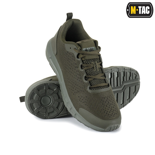 Мужские тактические кроссовки летние M-Tac размер 40 (26 см) Олива (Хаки) (Summer Pro Army Olive) - изображение 1
