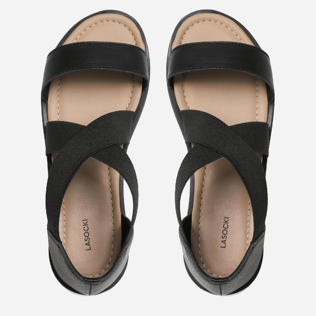 Дитячі шкіряні сандалі для дівчинки Lasocki Young Girl Vernis CI12-3027-08 31 Чорні (5904862732237_5905588477990) - зображення 3