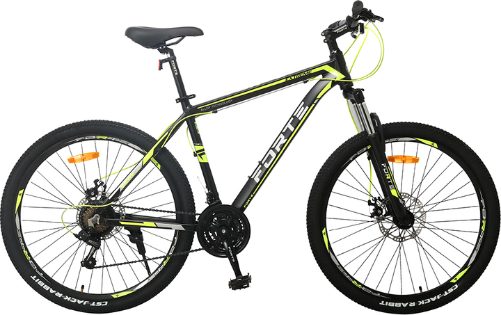 Велосипед Forte Extreme 19" 27.5" Чорно-Жовтий від Rozetka на платформі USKIDKA Акція на Велосипед Forte Extreme 19" 27.5" Чорно-Жовтий від Rozetka