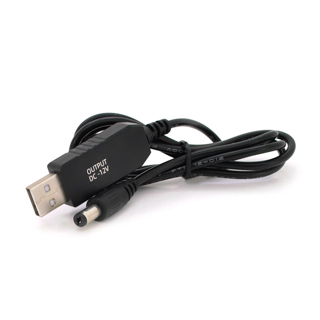 Кабель для роутера 5.5/2.5mm на USB2.0 (Out:12V) 1м - Фото 2 Кабель для роутера 5.5/2.5mm на USB2.0 (Out:12V) 1м - зображення 2