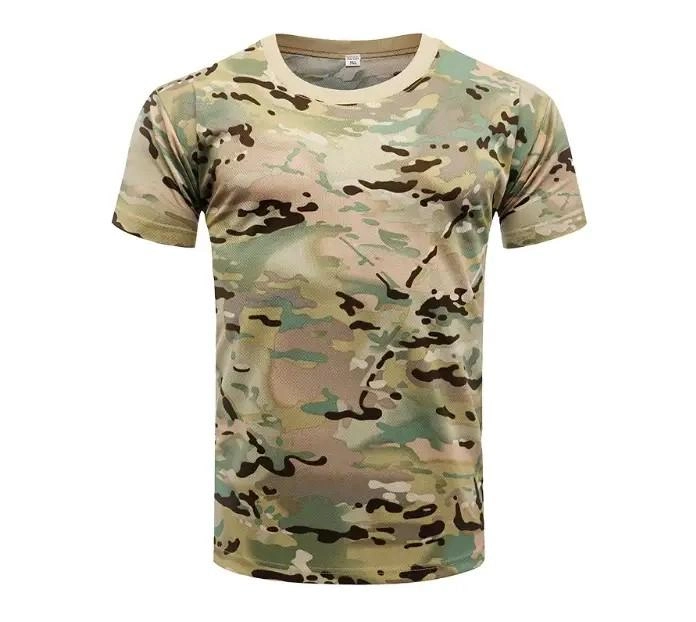 Тактическая футболка CoolTouch, высококачественная дышащая футболка Мультикам, потоотводящая р.XL - изображение 1