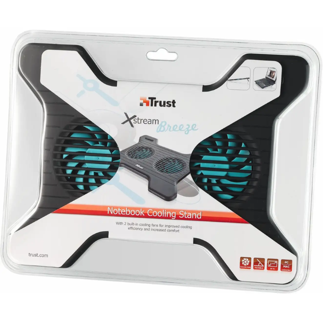 Подставка под ноутбук Trust Xstream Breeze Cooling Stand 17805 с охлаждением - изображение 4