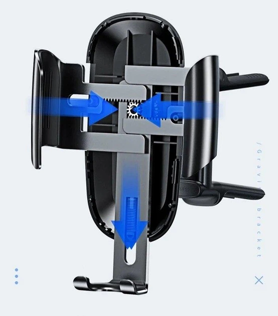 Автодержатель Baseus Future Gravity Vehicle-mounted Holder Applicable to Round Air Outlet SUYL-BWL01 - Фото 5 Автодержатель Baseus Future Gravity Vehicle-mounted Holder Applicable to Round Air Outlet SUYL-BWL01 - изображение 5