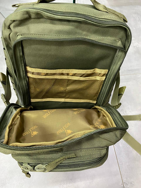 Військовий рюкзак 50 л WOLFTRAP, Оливковий - зображення 2