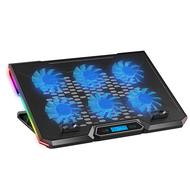 Подставка для ноутбука с охлаждением VHG K19 Laptop Cooling Pad, RGB, Black - изображение 2