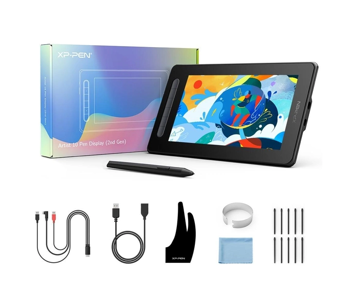 Инновационный графический планшет XP-PEN Artist 10 2nd Gen (Black) USB-C (6 клавиш) - изображение 5