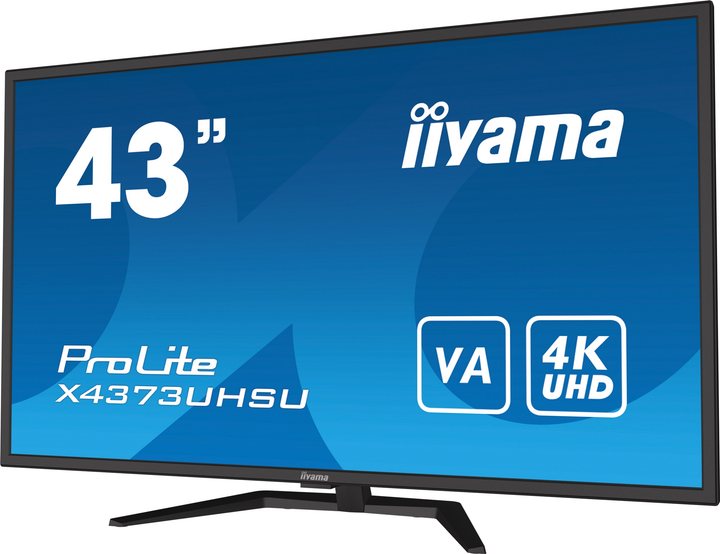 Монітор 42.5" iiyama ProLite X4373UHSU-B1 - зображення 3
