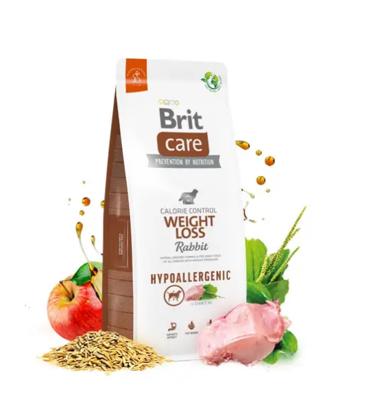 Сухий корм для собак із зайвою вагою Brit Care Dog Hypoallergenic Weight Loss (кролик) 12 кг (172225) - Фото 2 Сухий корм для собак із зайвою вагою Brit Care Dog Hypoallergenic Weight Loss (кролик) 12 кг (172225) - изображение 2