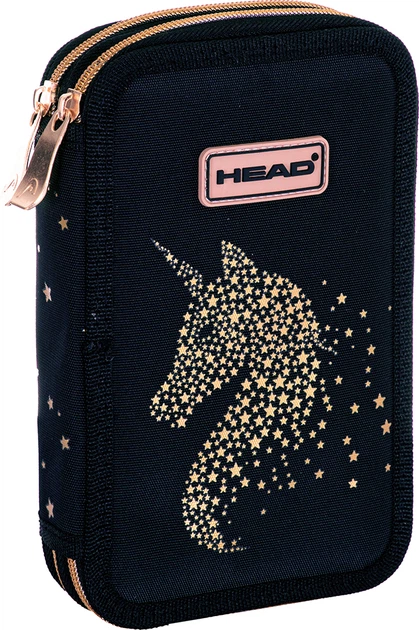 Piórnik podwójny Head Golden Effect Classy Gold AC2 (5901137196923) - obraz 2