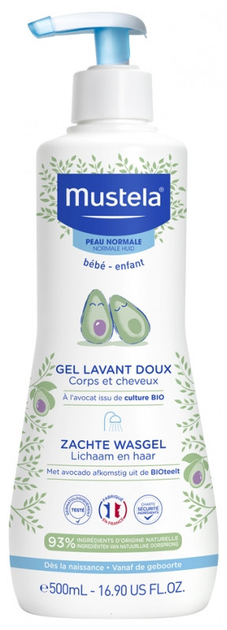 ROZETKA | Детский шампунь-гель Mustela Gel Lavant Doux с авокадо, 500 ...