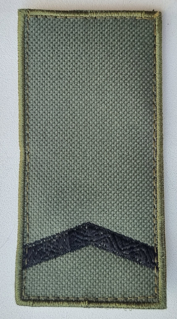 Погон Шеврони з вишивкой Старший Солдат ЗСУ хакі роз. 10*5 см - зображення 1