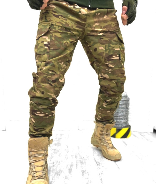 Тактичні брюки військові ТМ2 Rip Stop 44 Мультикам - зображення 1