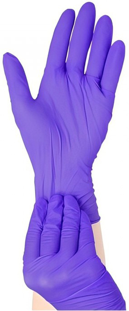 Рукавички нітрилові Hoff Medical XS 500 пар Фіолетові (op_omp010006_10_XS) - зображення 2