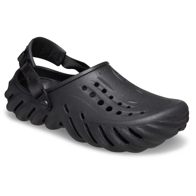 Мужские Сабо Crocs Echo Clog 40-41 р 25.8-26.7 см Черные 207937-M8/W10 Black - изображение 2