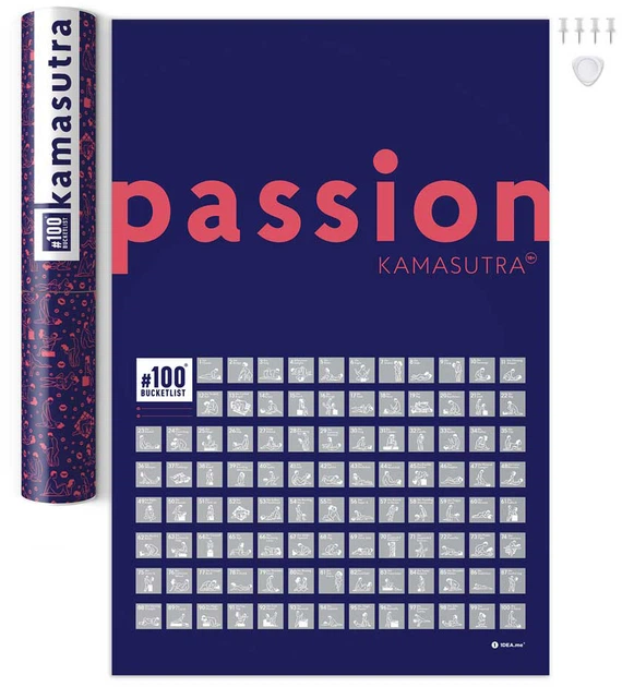 Plakat zdrapka 1DEA.me 100 Bucketlist Kamasutra passion (4820191133495) - obraz 13