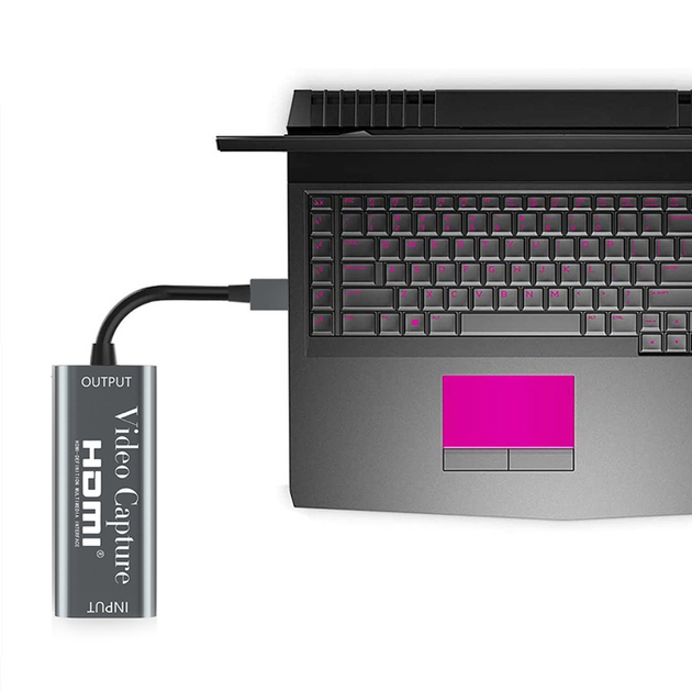 Устройство видеозахвата U&P VC10 Capture Card HDMI/USB 2.0 Grey (SSE-VC10-GY) - изображение 5