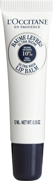 Ультраживильний бальзам для губ L'Occitane Shea Butter Ultra Rich Lip Balm 12 мл (3253581590119) - зображення 1