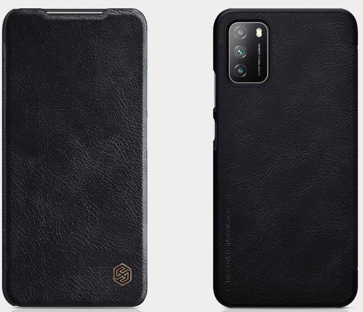 Etui z klapką Nillkin Qin Leather do Xiaomi Poco M3 Czarny (NN-QLC-XPM3/BK) - obraz 6