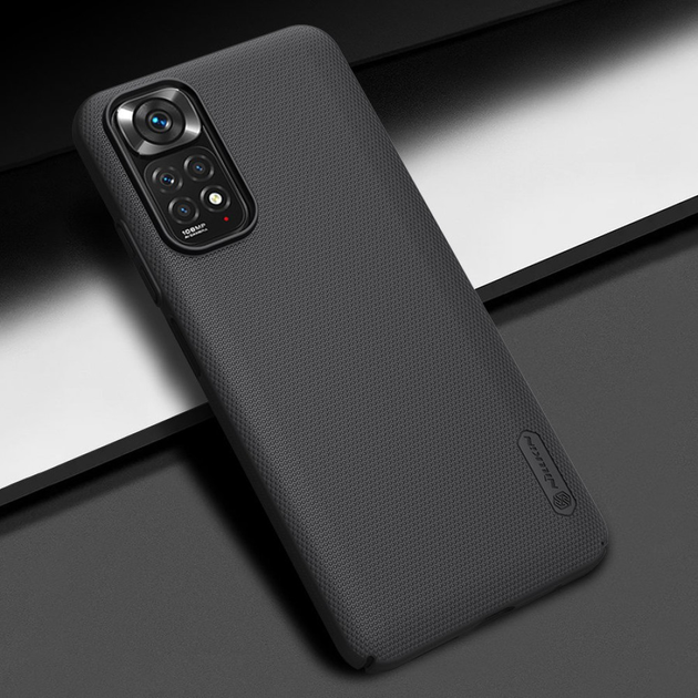 Etui Nillkin Super Frosted Shield do Xiaomi Redmi Note 11 Czarny (NN-SFS-RN11/BK) - obraz 5