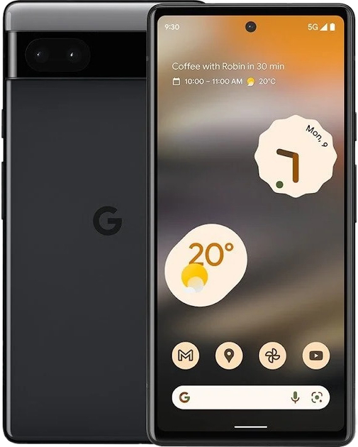 Smartfon Google Pixel 6A 6/128GB Charcoal - obraz 1