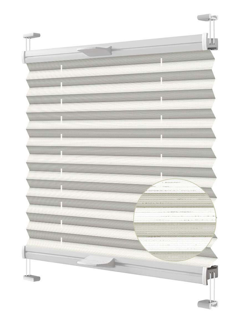 Жалюзи-плиссе Wenster тканевые Cosimo One VSM1 Juno Silver 1096 75х160 ...