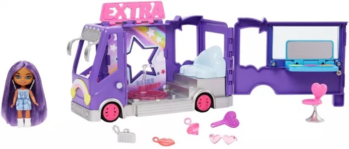 Концертний мікроавтобус Barbie Extra + набір ляльок Mini Minis (194735102631) - зображення 4